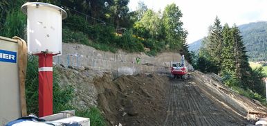 3D-Monitoring Baugrubensicherung
