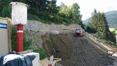 3D-Monitoring Baugrubensicherung