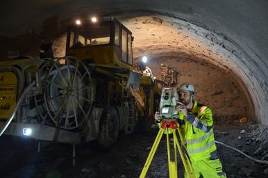Vermessung im zyklischen Vortrieb