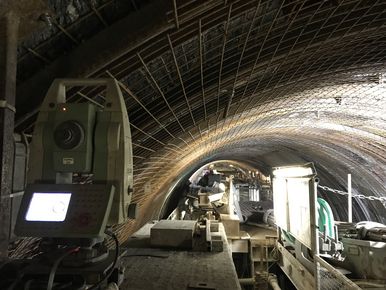 Vermessung im TBM Vortrieb